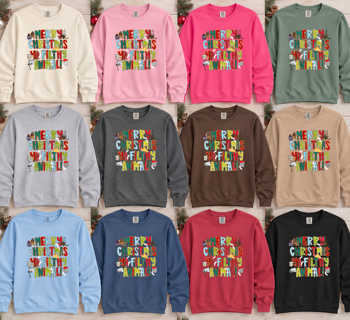 MERRY CHRISTMAS YA FILTHY ANIMAL Long Sleeve (pre-order)